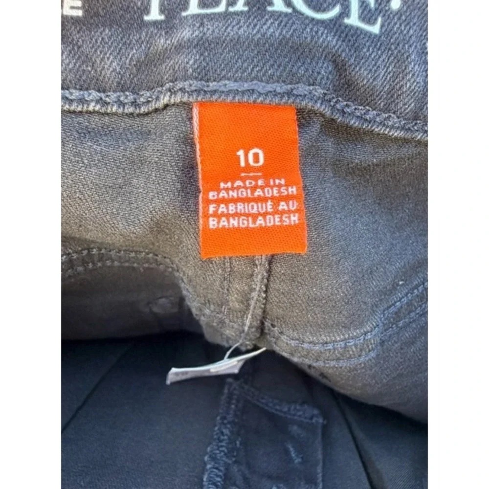 The‎ Childrens Place Boys Jeans Size 10 Black Stretch Straight Leg Adjustable